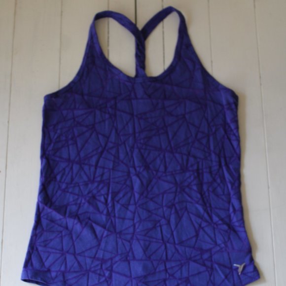 Kids Purple Braided Racer Back Running Tank, Size L (10-12) - Picture 2 of 6